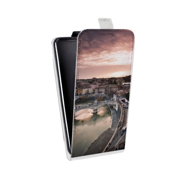 Дизайнерский вертикальный чехол-книжка для Samsung Galaxy Note 2 Рим (на заказ)