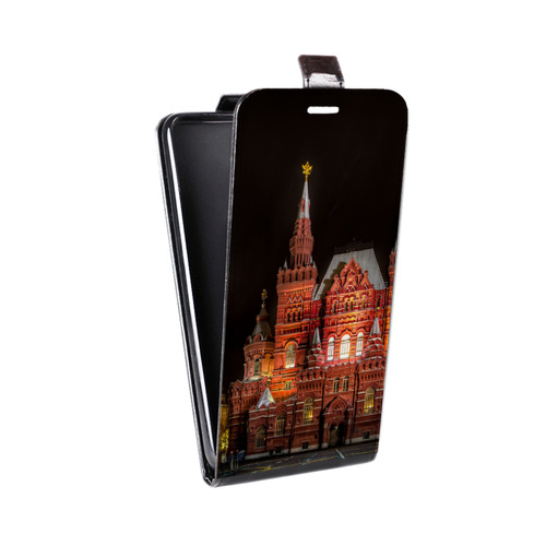 Дизайнерский вертикальный чехол-книжка для Alcatel One Touch Idol Ultra Москва