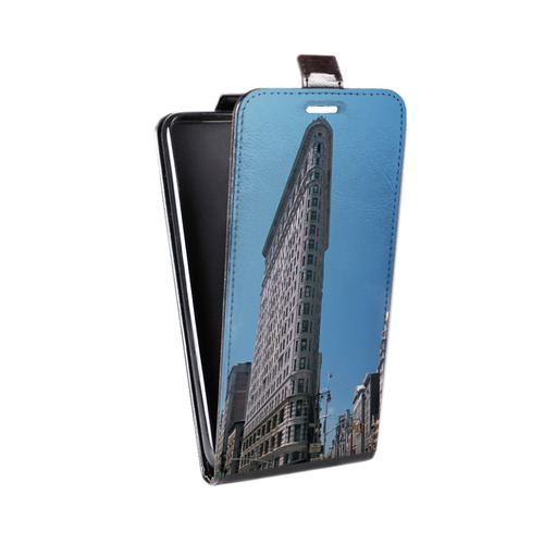 Дизайнерский вертикальный чехол-книжка для HTC One M9 Нью-Йорк