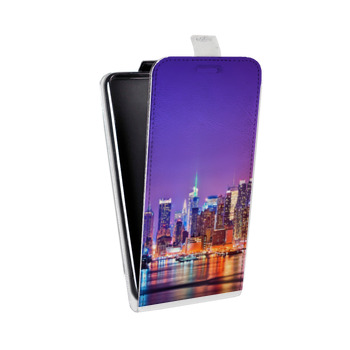 Дизайнерский вертикальный чехол-книжка для Huawei Honor 8 Нью-Йорк (на заказ)