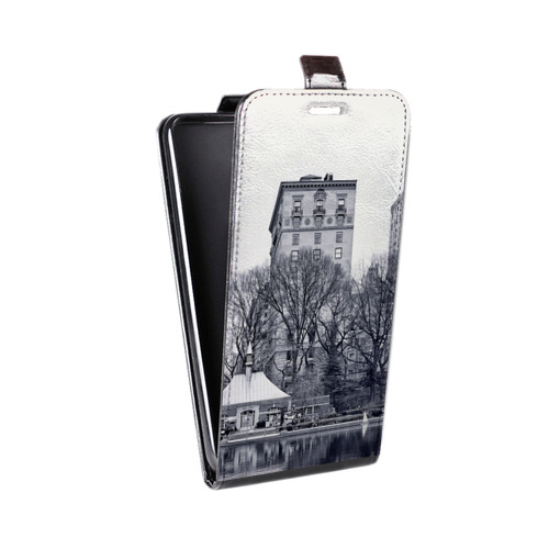 Дизайнерский вертикальный чехол-книжка для Iphone 12 Mini Нью-Йорк