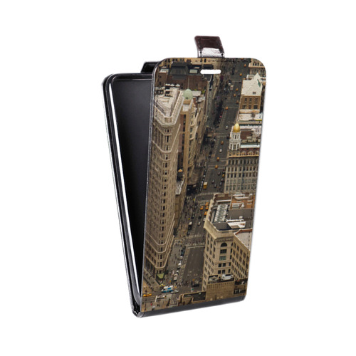 Дизайнерский вертикальный чехол-книжка для Alcatel U5 Нью-Йорк
