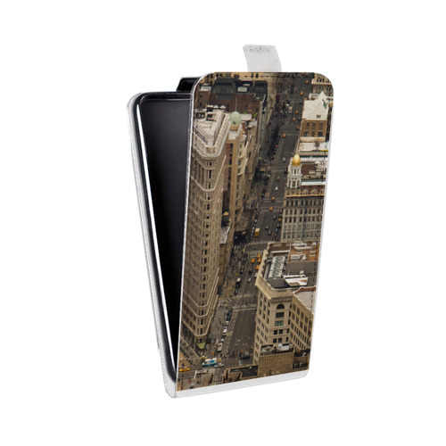 Дизайнерский вертикальный чехол-книжка для Alcatel OneTouch Pop Star Нью-Йорк