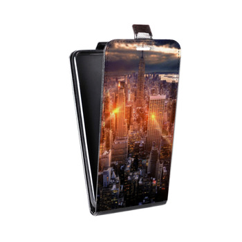 Дизайнерский вертикальный чехол-книжка для Iphone 7 Нью-Йорк (на заказ)