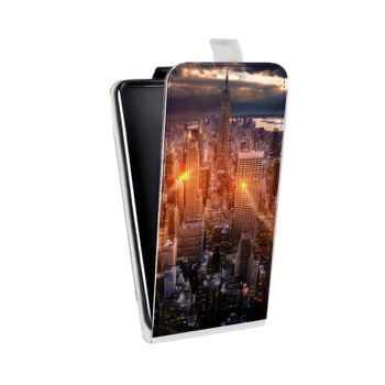 Дизайнерский вертикальный чехол-книжка для Huawei P40 Lite E Нью-Йорк (на заказ)
