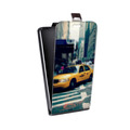 Дизайнерский вертикальный чехол-книжка для HTC Desire 728 Нью-Йорк