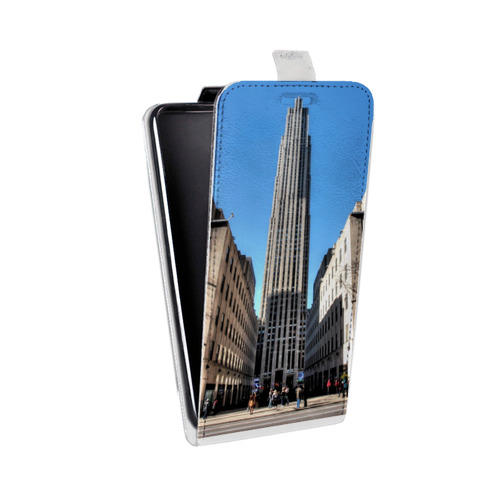 Дизайнерский вертикальный чехол-книжка для Iphone 5c Нью-Йорк