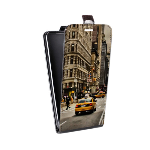 Дизайнерский вертикальный чехол-книжка для Lenovo S650 Ideaphone Нью-Йорк