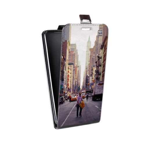 Дизайнерский вертикальный чехол-книжка для Alcatel 3 Нью-Йорк