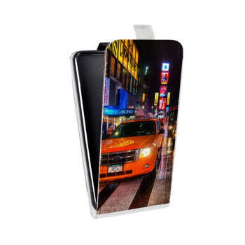 Дизайнерский вертикальный чехол-книжка для Alcatel One Touch Pop D5 Нью-Йорк (на заказ)