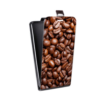 Дизайнерский вертикальный чехол-книжка для Iphone 7 Кофе (на заказ)