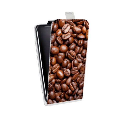 Дизайнерский вертикальный чехол-книжка для Samsung Galaxy Core Кофе