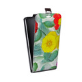 Дизайнерский вертикальный чехол-книжка для LG Optimus G2 mini Цветочные мотивы