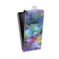 Дизайнерский вертикальный чехол-книжка для LG G7 Fit Цветочные мотивы