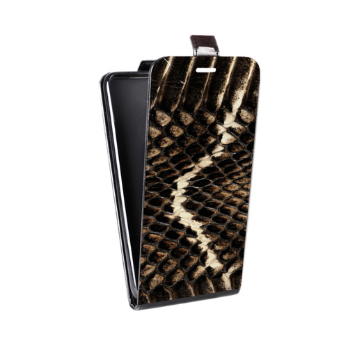 Дизайнерский вертикальный чехол-книжка для LG Optimus G2 mini Кожа змей
