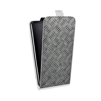Дизайнерский вертикальный чехол-книжка для Samsung Galaxy S6 Edge Металл (на заказ)
