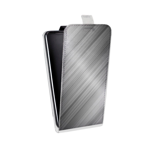 Дизайнерский вертикальный чехол-книжка для Samsung Galaxy Grand Металл