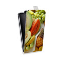 Дизайнерский вертикальный чехол-книжка для Huawei Honor 30 Фрукты текстуры