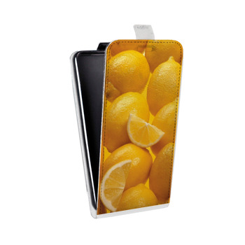 Дизайнерский вертикальный чехол-книжка для Sony Xperia E4 Фрукты текстуры (на заказ)