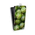 Дизайнерский вертикальный чехол-книжка для HTC One X10 Ягоды текстуры