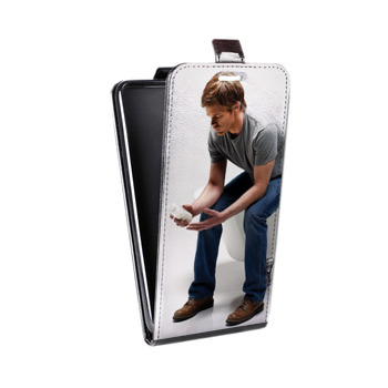 Дизайнерский вертикальный чехол-книжка для Iphone 7 Декстер (на заказ)