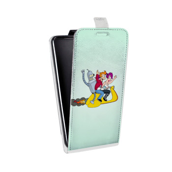 Дизайнерский вертикальный чехол-книжка для Asus ZenFone 3 Zoom Футурама (на заказ)