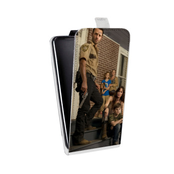 Дизайнерский вертикальный чехол-книжка для Sony Xperia C5 Ultra Dual Ходячие мертвецы (на заказ)