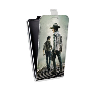 Дизайнерский вертикальный чехол-книжка для Sony Xperia C5 Ultra Dual Ходячие мертвецы (на заказ)