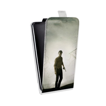 Дизайнерский вертикальный чехол-книжка для Samsung Galaxy S6 Edge Ходячие мертвецы (на заказ)