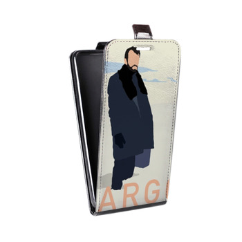 Дизайнерский вертикальный чехол-книжка для HTC One Mini Фарго (на заказ)