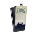 Дизайнерский вертикальный чехол-книжка для Alcatel One Touch Idol Настоящий детектив