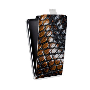 Дизайнерский вертикальный чехол-книжка для Samsung Galaxy S6 Edge Змеи (на заказ)