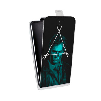 Дизайнерский вертикальный чехол-книжка для Samsung Galaxy Core Lite Настоящий детектив (на заказ)