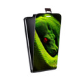 Дизайнерский вертикальный чехол-книжка для LG Optimus G2 mini Змеи