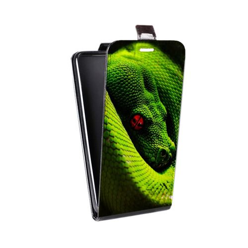 Дизайнерский вертикальный чехол-книжка для LG Optimus G2 mini Змеи