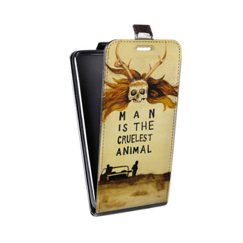 Дизайнерский вертикальный чехол-книжка для Iphone 7 Настоящий детектив (на заказ)