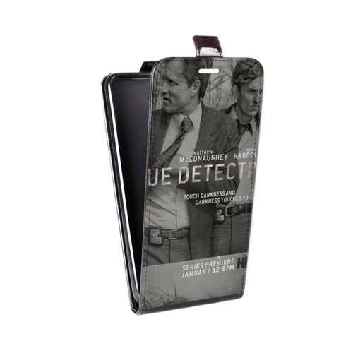 Дизайнерский вертикальный чехол-книжка для Huawei Honor X8 Настоящий детектив