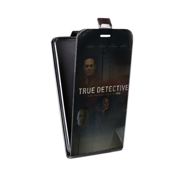 Дизайнерский вертикальный чехол-книжка для Samsung Galaxy S6 Edge Настоящий детектив (на заказ)