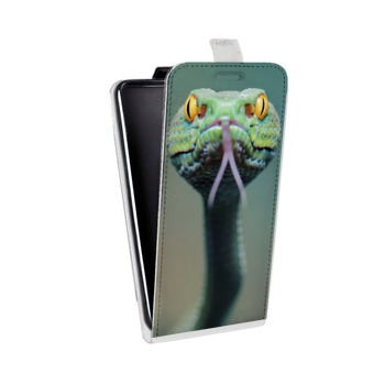 Дизайнерский вертикальный чехол-книжка для Samsung Galaxy J2 (2018) Змеи (на заказ)