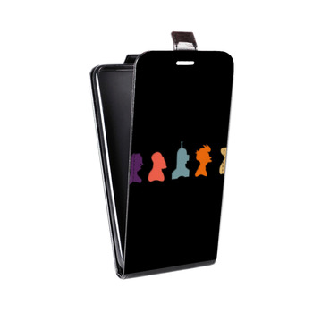 Дизайнерский вертикальный чехол-книжка для Alcatel One Touch Pop D5 Футурама (на заказ)
