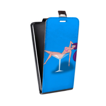 Дизайнерский вертикальный чехол-книжка для Iphone 7 Футурама (на заказ)