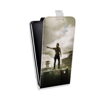 Дизайнерский вертикальный чехол-книжка для Iphone 5s Ходячие мертвецы (на заказ)