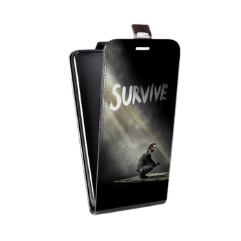 Дизайнерский вертикальный чехол-книжка для Samsung Galaxy S6 Edge Ходячие мертвецы (на заказ)