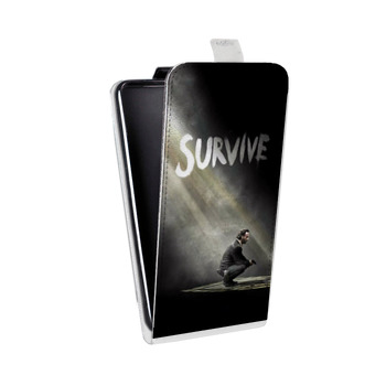 Дизайнерский вертикальный чехол-книжка для Samsung Galaxy Mega 6.3 Ходячие мертвецы (на заказ)