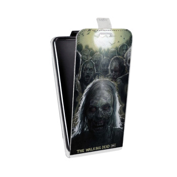 Дизайнерский вертикальный чехол-книжка для Samsung Galaxy Note 5 Ходячие мертвецы (на заказ)