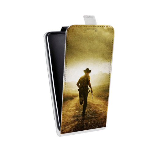 Дизайнерский вертикальный чехол-книжка для Samsung Galaxy Core Prime Ходячие мертвецы