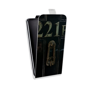 Дизайнерский вертикальный чехол-книжка для Alcatel One Touch Pop D5 Шерлок (на заказ)