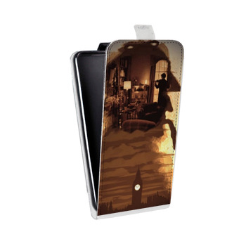 Дизайнерский вертикальный чехол-книжка для Realme 5 Pro Шерлок (на заказ)