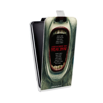 Дизайнерский вертикальный чехол-книжка для Sony Xperia E5 Американская история ужасов (на заказ)