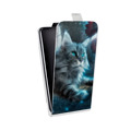 Дизайнерский вертикальный чехол-книжка для HTC One A9S Кошки